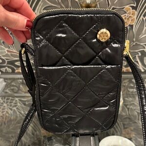 Elegant Black Quilted Crossbody Bag